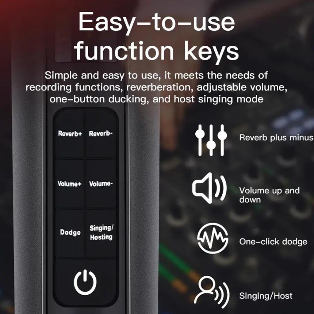 HOT PRODUCT {Exclusive_Debystringguitars} Mic Karaoke Wireless Shade MC20 Sound Card Terintegrasi,