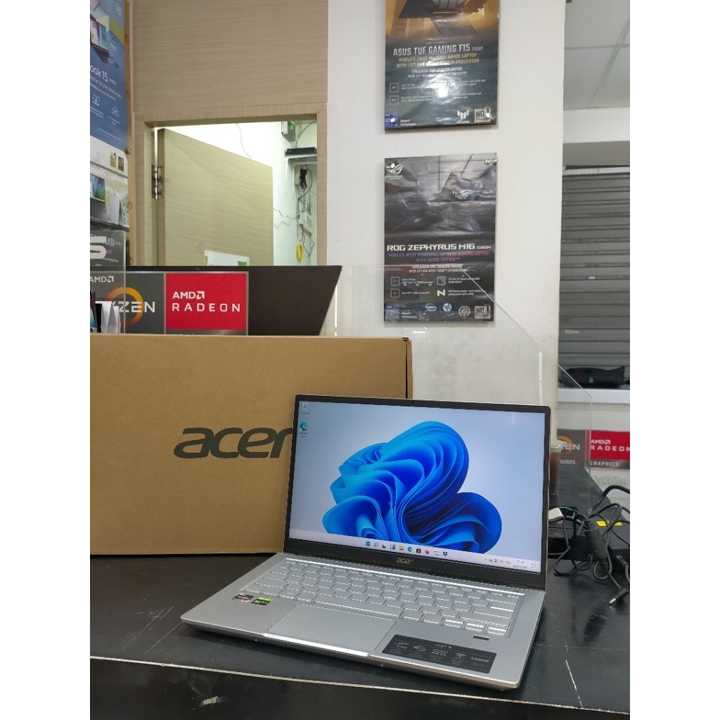 LAPTOP ACER SWIFT 14 AMD RYZEN 5 5500U NVIDIA GTX 1650 RAM 8GB SSD 512GB