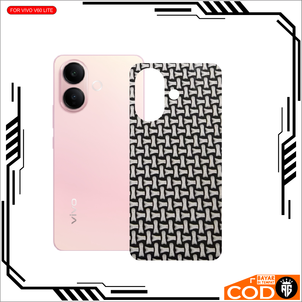 PROMO Graskin Carbon VIVO V60 LITE Terbaru Anti Jamur Pelindung Belakangan HP
