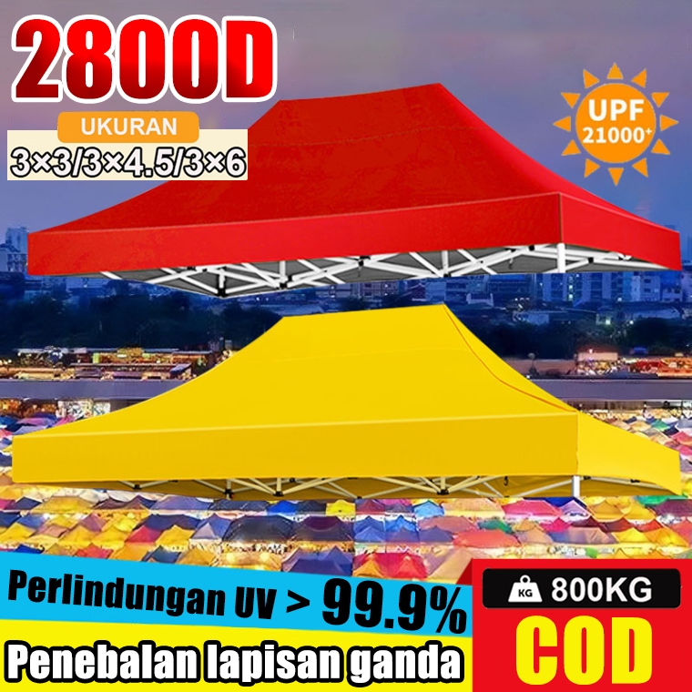 Menebal 2800D dapat menahan 99% sinar UV Tenda Lipat Tenda Bazar Pameran Tenda gazebo Tenda Dagang o
