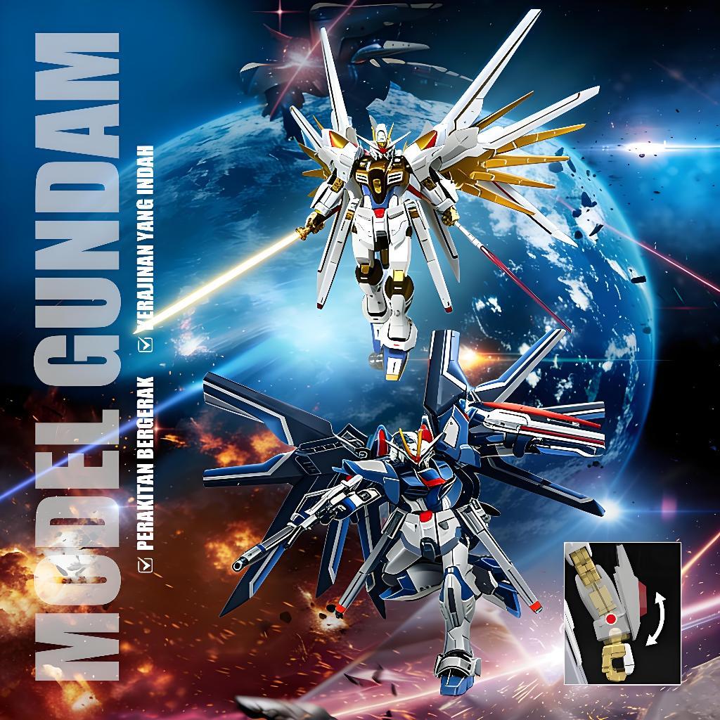 HG 1/144 Mighty Strike Freedom Fighter gaogao 250 Model kit Seed Freedom Mighty Strike Freedom Fight