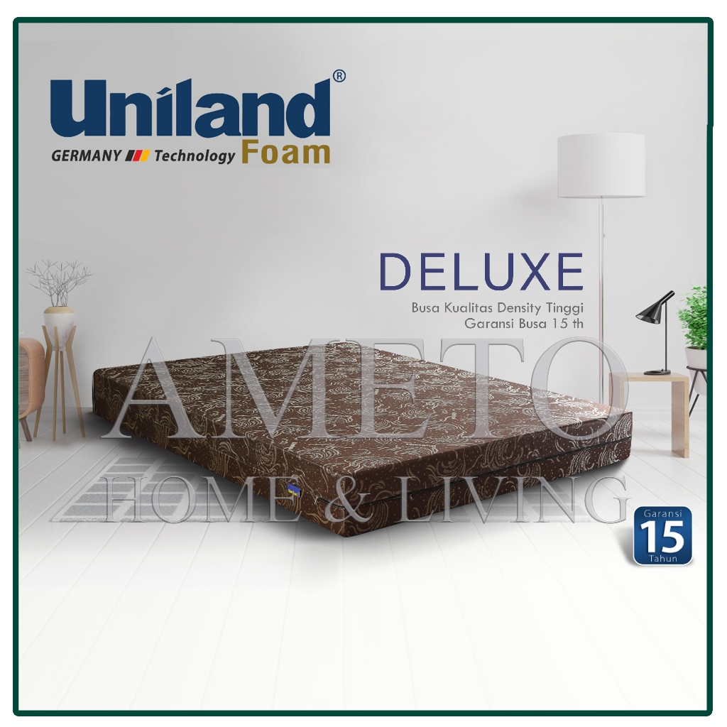 Kasur Uniland Deluxe Tebal 20 cm - 90 100 120 140 160 180 x 200 Uniland Foam (Busa)
