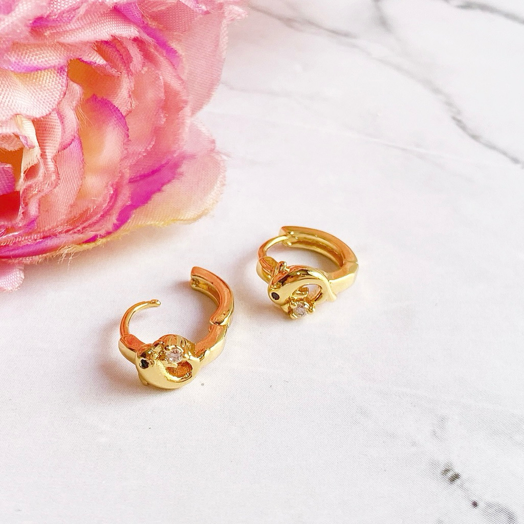 Anting Bayi / Anak Little Dolphin Anti Karat