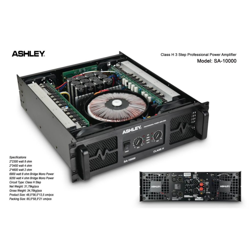 Power Ashley SA 10000 Original Amplifier CLASS H 3 Step ASHLEY SA-10000