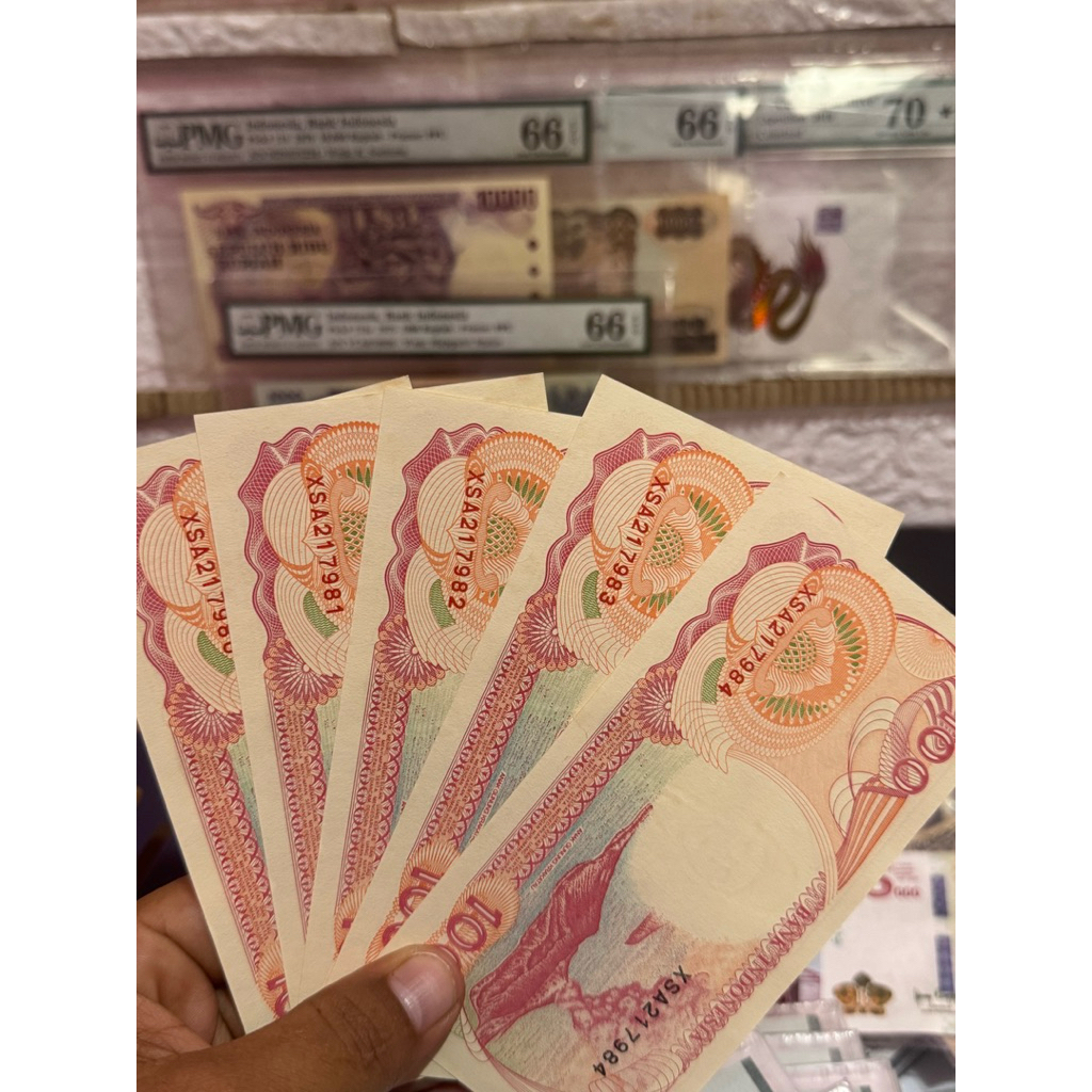 Koleksi Uang Kuno 1000 Kapal Pinisi Seri X Kondisi Baru UNC