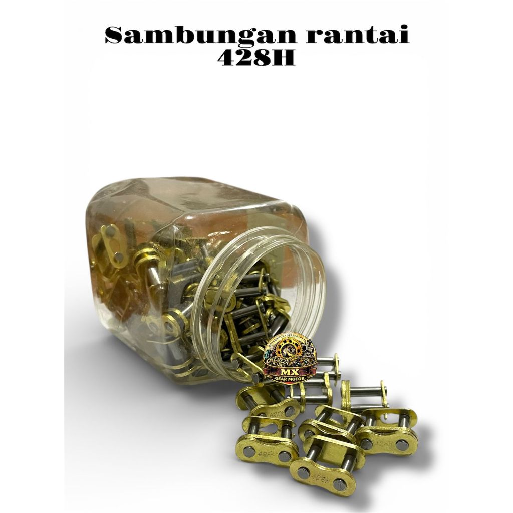 sambungan rantai rante 428 H Warna Gold KC RACING
