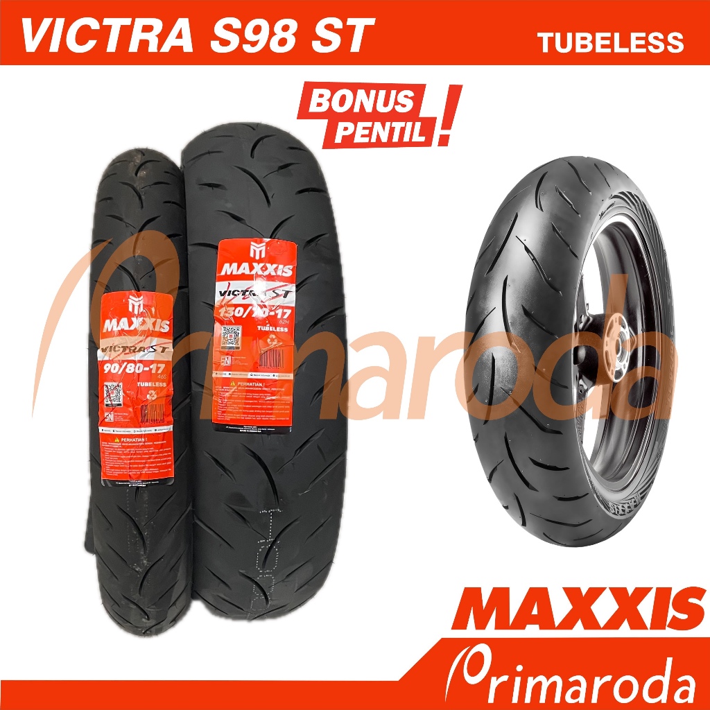 Sepasang Ban Suzuki GSX-R150 GSX-S150 Tubeless Maxxis Victra S98ST