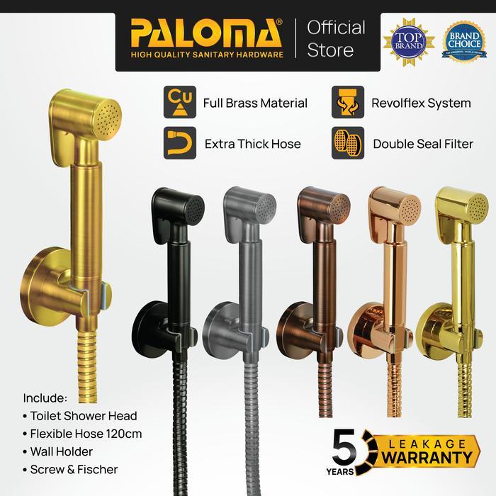 PALOMA TSP Full Brass Toilet Shower Jet Washer Bidet Cebok Kloset WC TSP 7801 TSP 7601 TSP 8301 TSP 