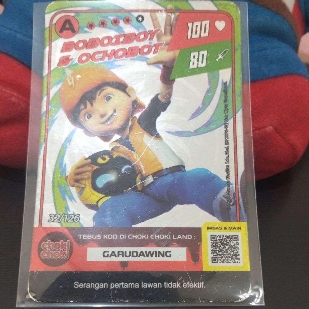 card Boboiboy Choki Choki Monsta galaxy card