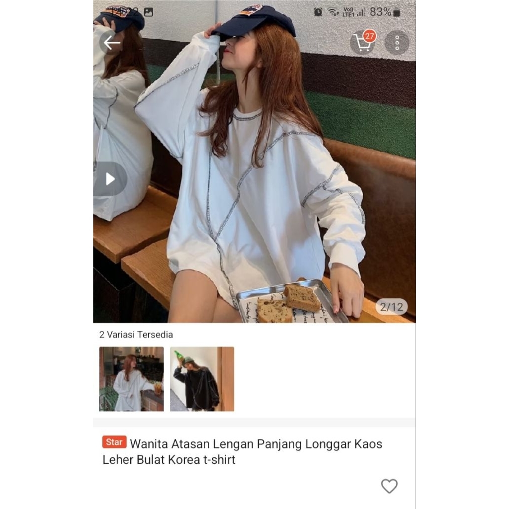 Kaos T-Shirt Putih Preloved