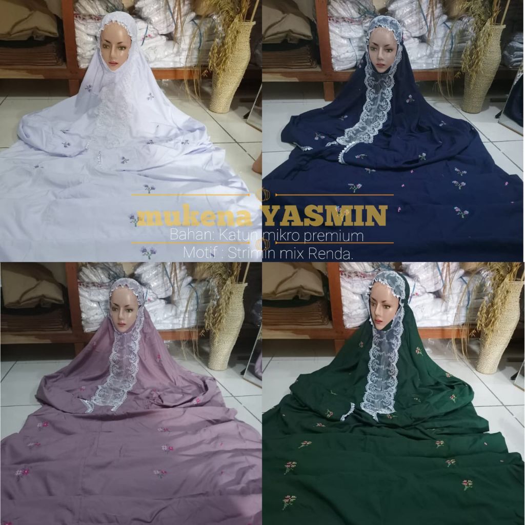 Mukena Terusan - Katun Mikro - Mukena Adem