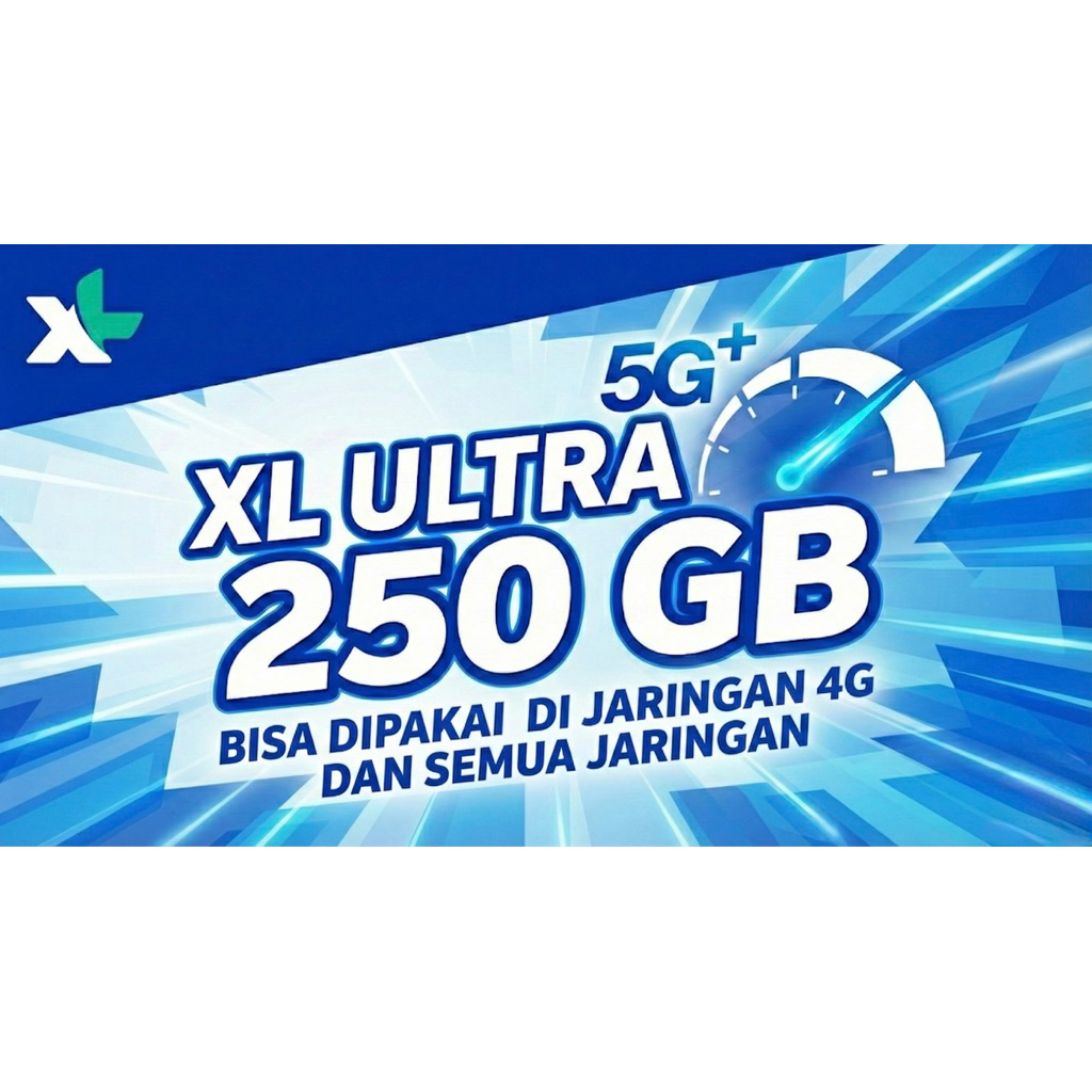 Isi Ulang Kuota Besar Xl 250 Gb Utra 5G+ 28hari