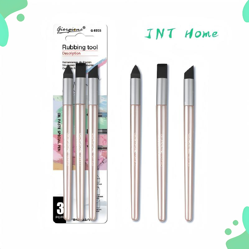 3Pcs Giorgione Rubbing Tool Charcoal Pencil Sketch Blending & Shading Tool Dual Tip Oil Pastel Rubbi