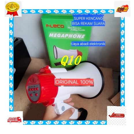 Q10 MEGAPHONE CASAN ISI ULANG BATERAI BATERRY BATERE H64 TOA CORONG Speaker Karaoke PENGERAS SUARA M