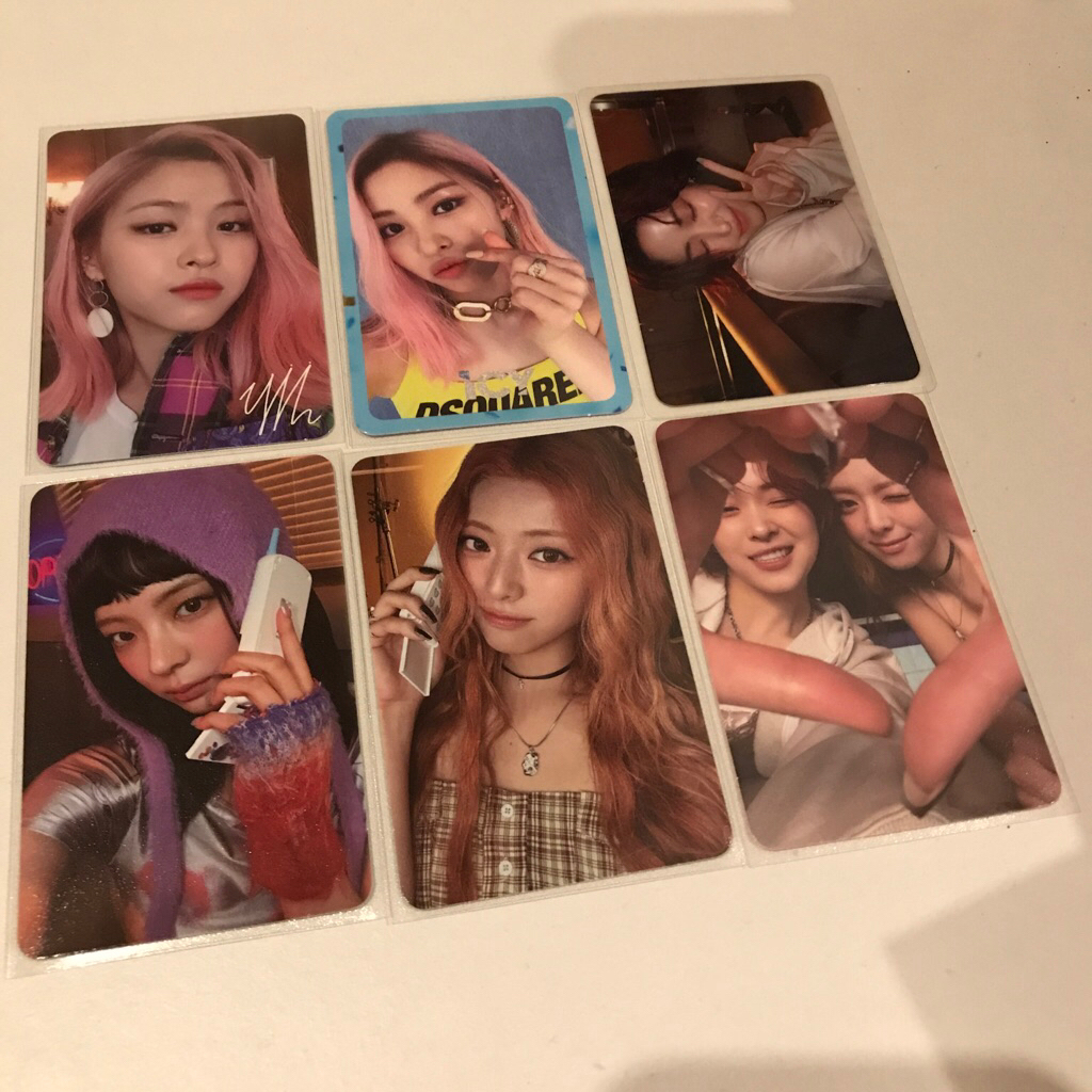 itzy lia ryujin yuna photocard icy girls will be gwbg