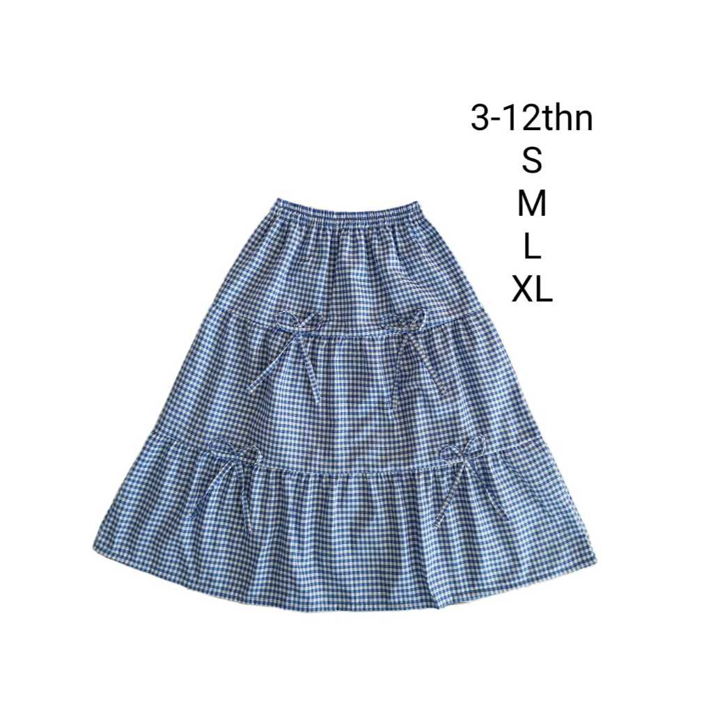 Rok anak kotak-kotak korean style Rok Anak Lovely Plaid Korea