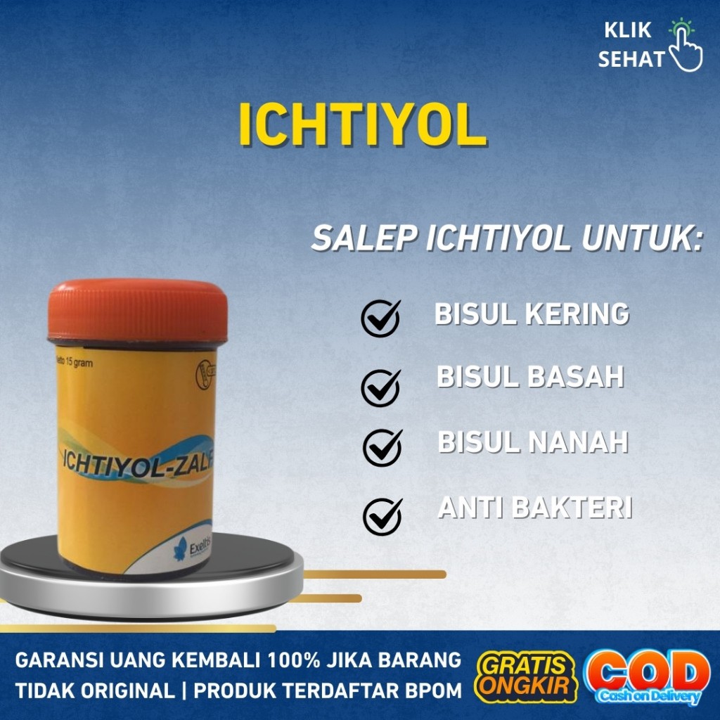 Salep Bisul Ichtiyol Untuk Bisulan Obat Bisul Kering Bisul Basah Dan Bisul Bernanah Ampuh BPOM