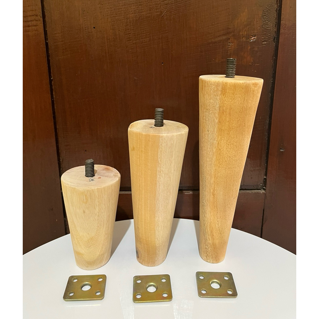 kaki sofa kayu retro/stoll tinggi 10cm-50cm model lurus kaki sofa termurah meja ruang tamu minimalis