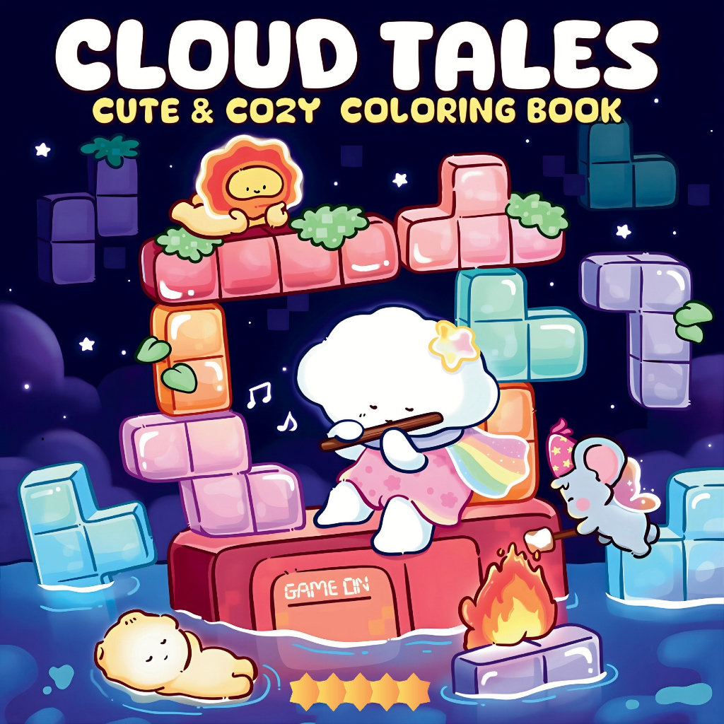 CLOUD TALES Digital Coloring Book PDF 45 Halaman/Pages