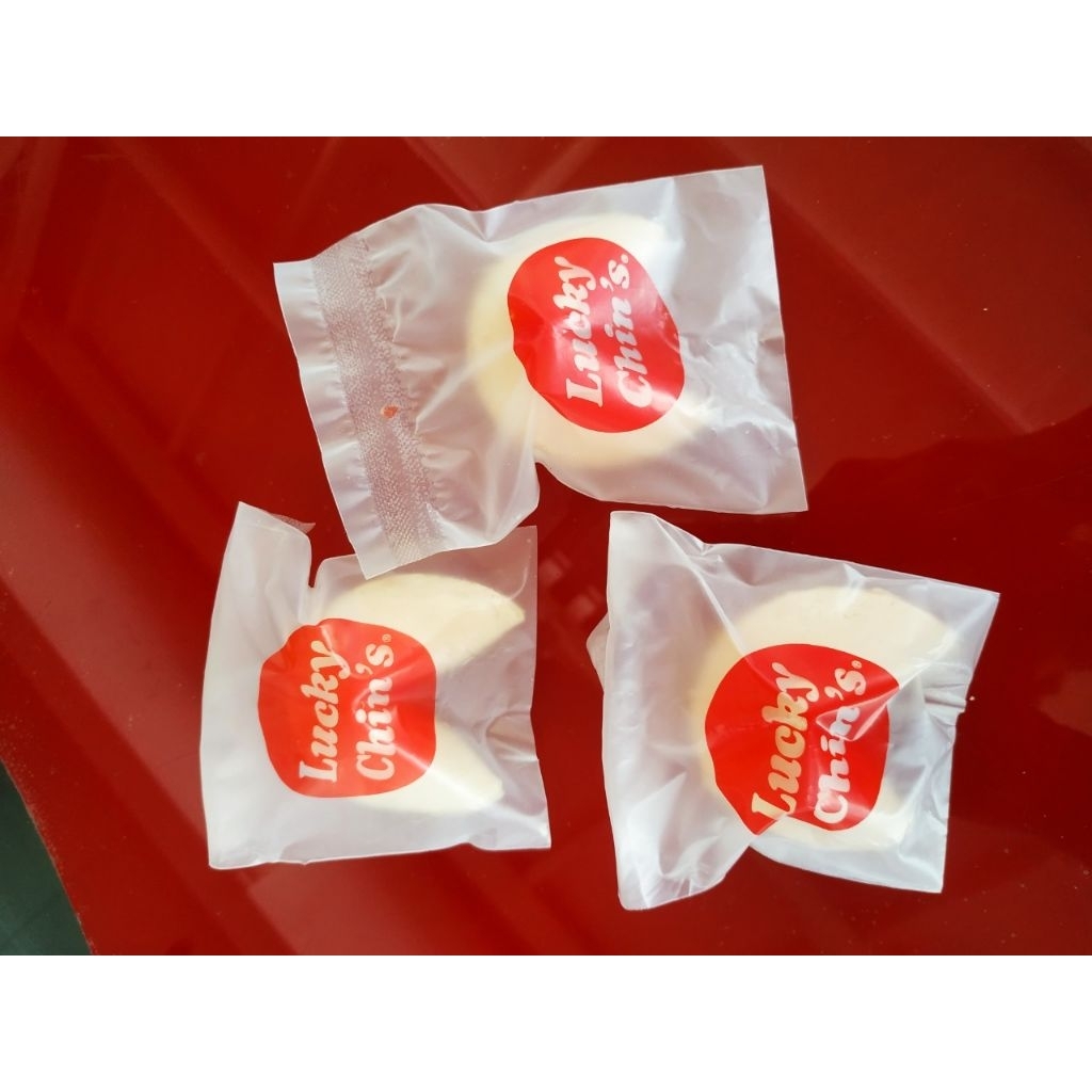 Plastik kemasan Fortune Cookies ber sablon 1 warna