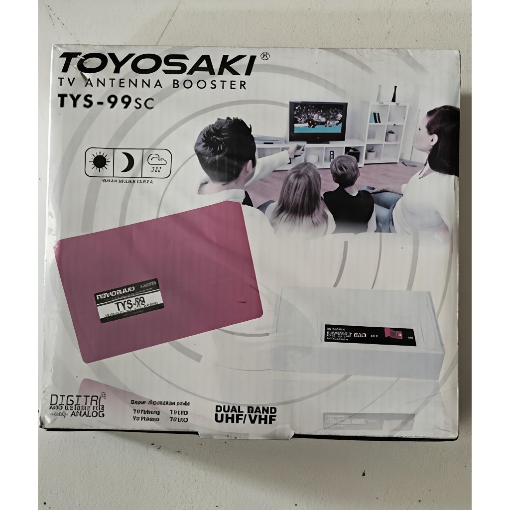 booster atas dan bawah penguat sinyal antena tv UHF toyosaki