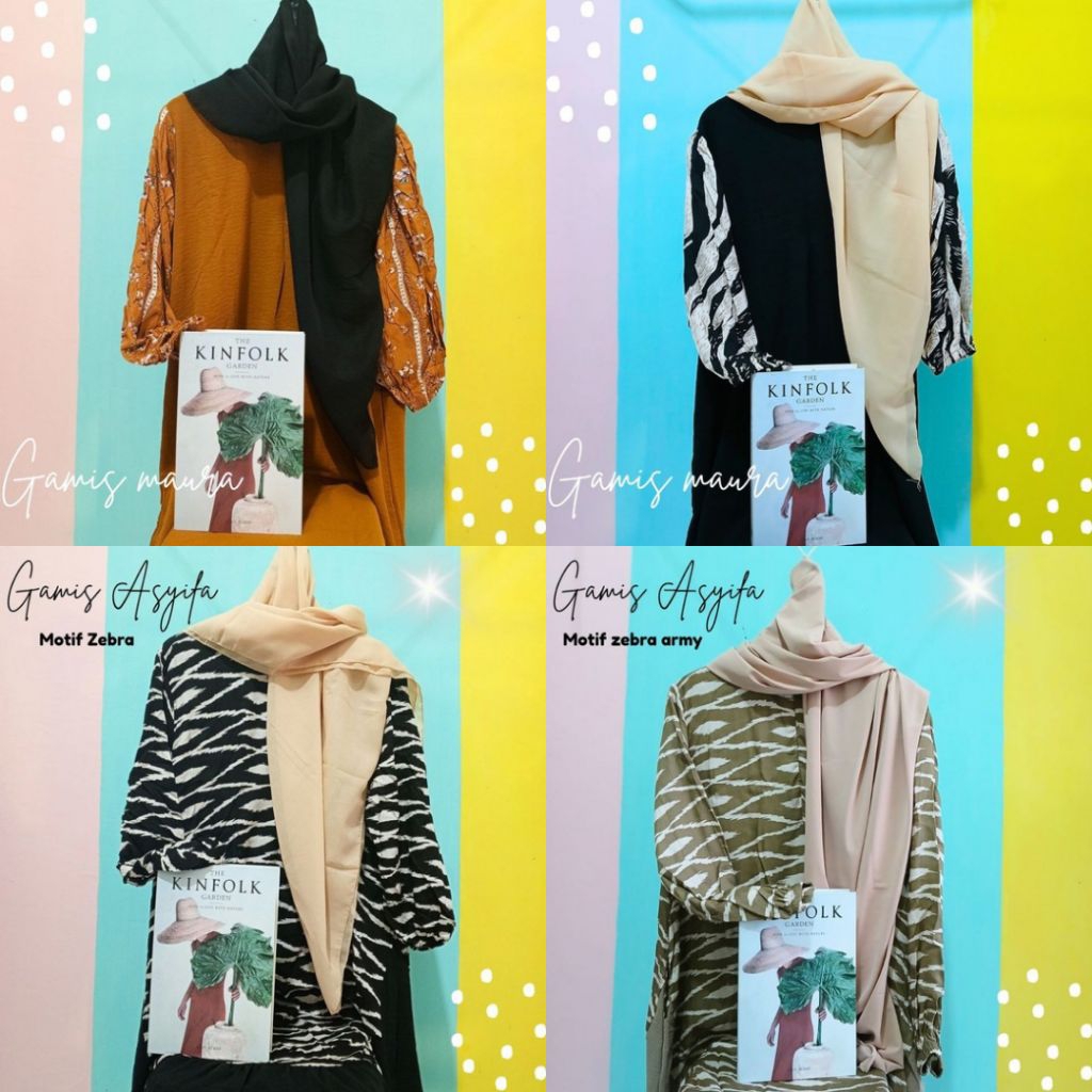 TERMURAH Gamis Busui Polos Motif Gamis Terbaru Gamis Crinkle Airflow Mix Rayon Premium