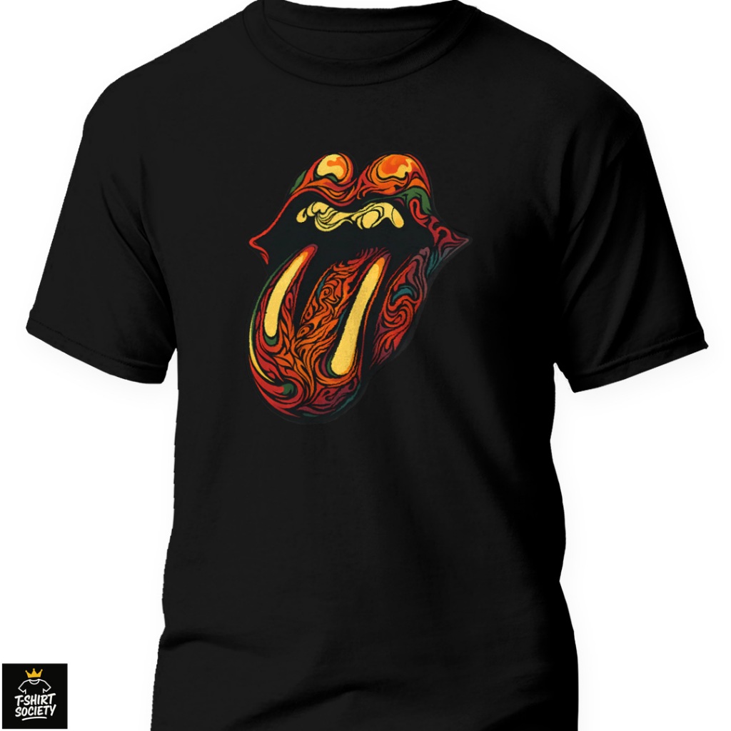 Kaos Rolling Stones | Kaos Rolling Stones Bahan Katun Combed 24s | Kaos Band Rolling Stones Bukan Se