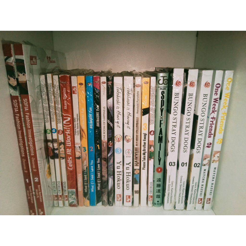(baca deskripsi) preloved komik haikyuu, one room of happiness, cells at work, father&son, horimiya,