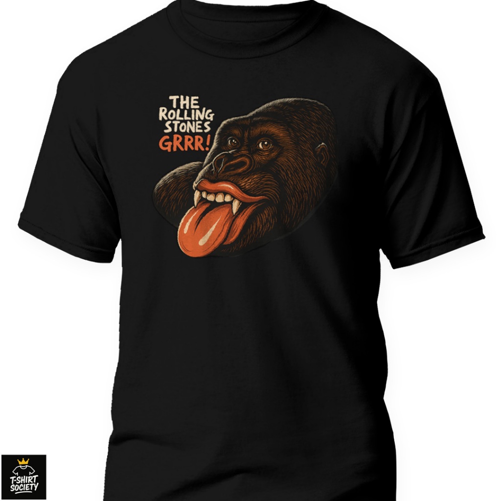 Kaos Rolling Stones | Kaos Rolling Stones Bahan Katun Combed 24s | Kaos Band Rolling Stones GRRR