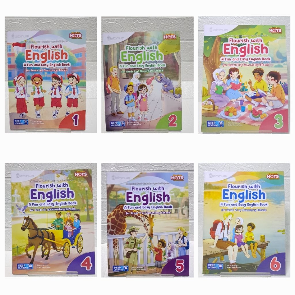 Buku bahasa inggris sd kls 1,2.3.4.5.6 DL original (Tiga serangkai 2026)
