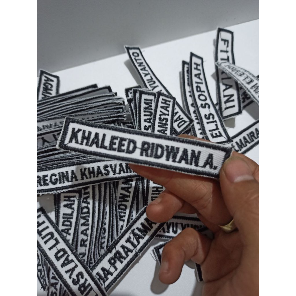 Bet Nama // Name Tag // Nama Dada // Papan Nama Custom Bordir