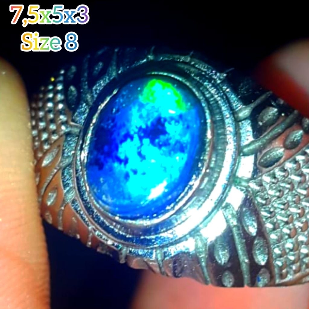 Cincin Batu Kalimaya Kristal Banten Natural Jarong Bahan Mineral