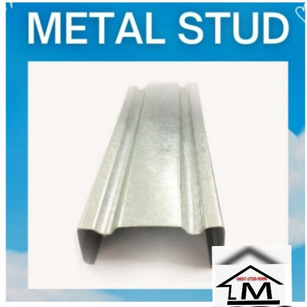 Metal stud 76 0.45mm / rangka partisi / partisi