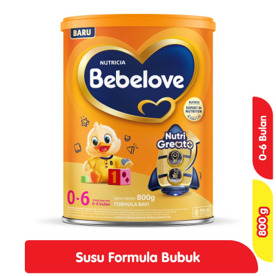 Bebelove 1 Plain 0-6 Bulan 800 Gr Kaleng 800Gr