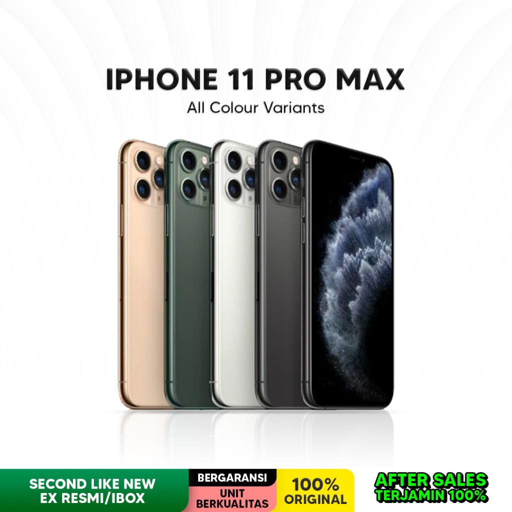Apple iPhone 11 Pro Max 64GB 256GB Second Used Seken Secondhand Bekas Ex Resmi Indonesia