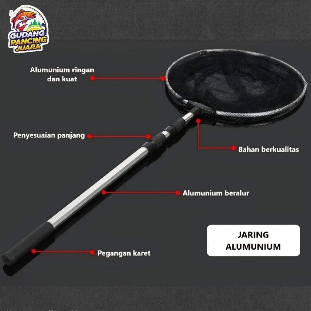 Serok Ikan Lipat Serok Jumbo koi jaring ikan lipat serokan ikan mancing