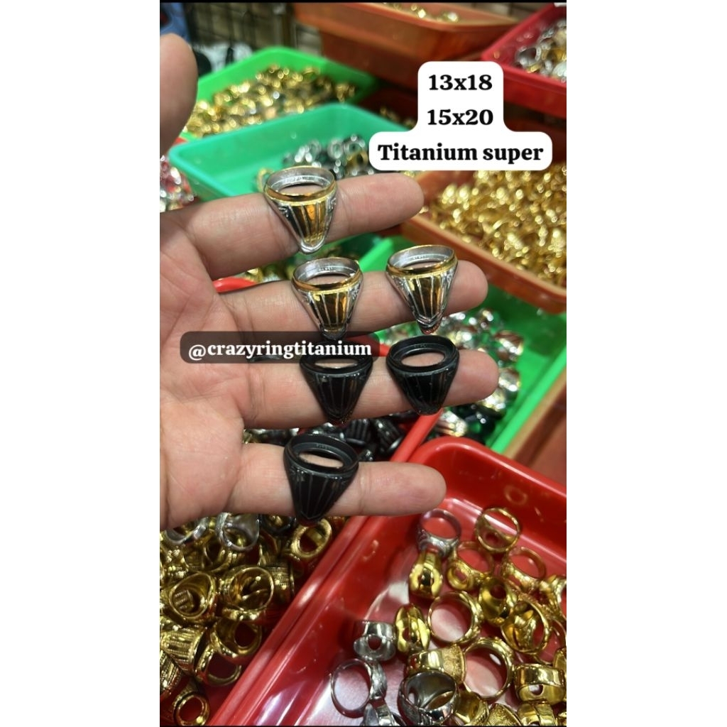 RING CINCIN TITANIUM SUPER 13x18/15x20