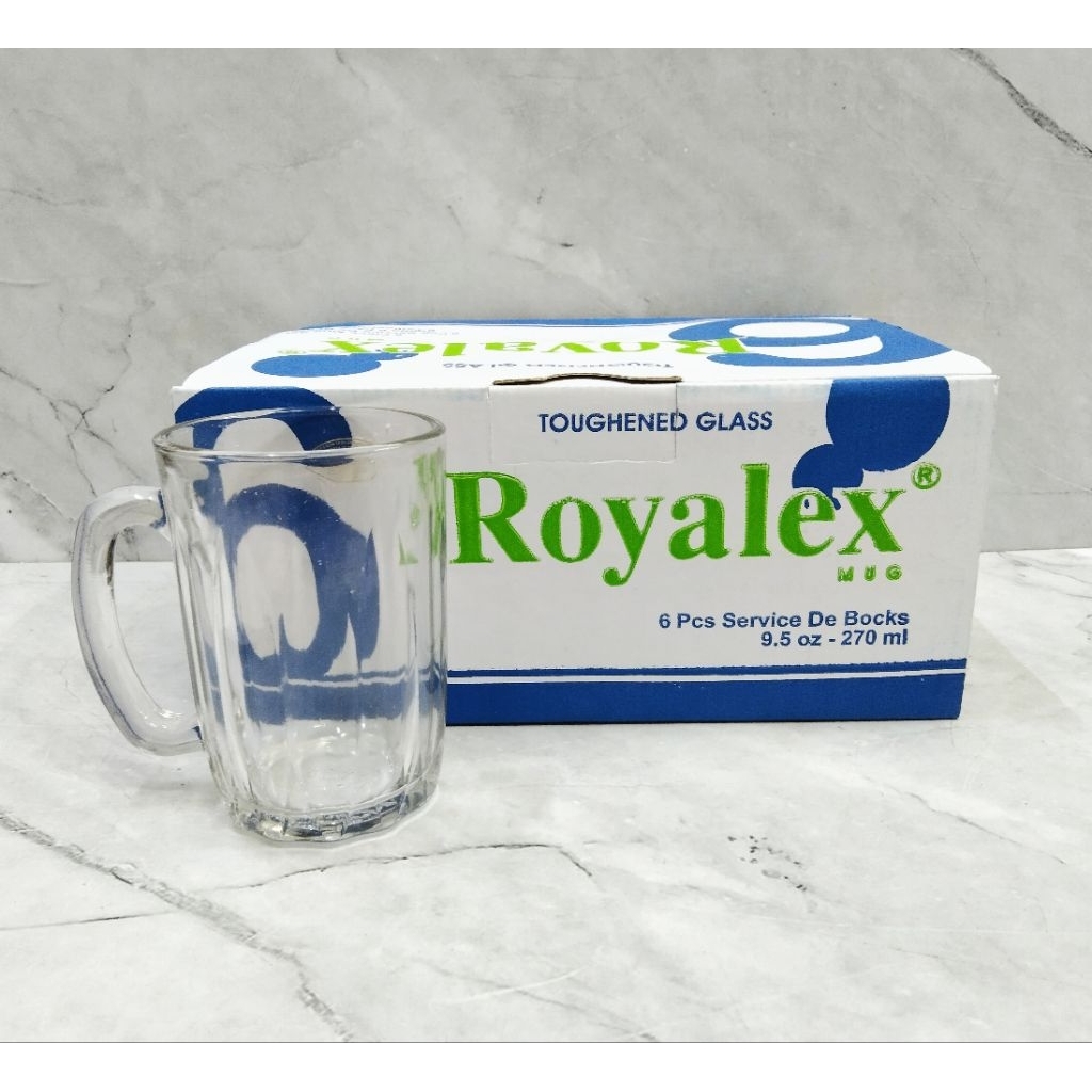 GELAS KACA ROYALEX FM-300 ISI 6 PCS / GELAS KOPI & TEH - ROYALEX