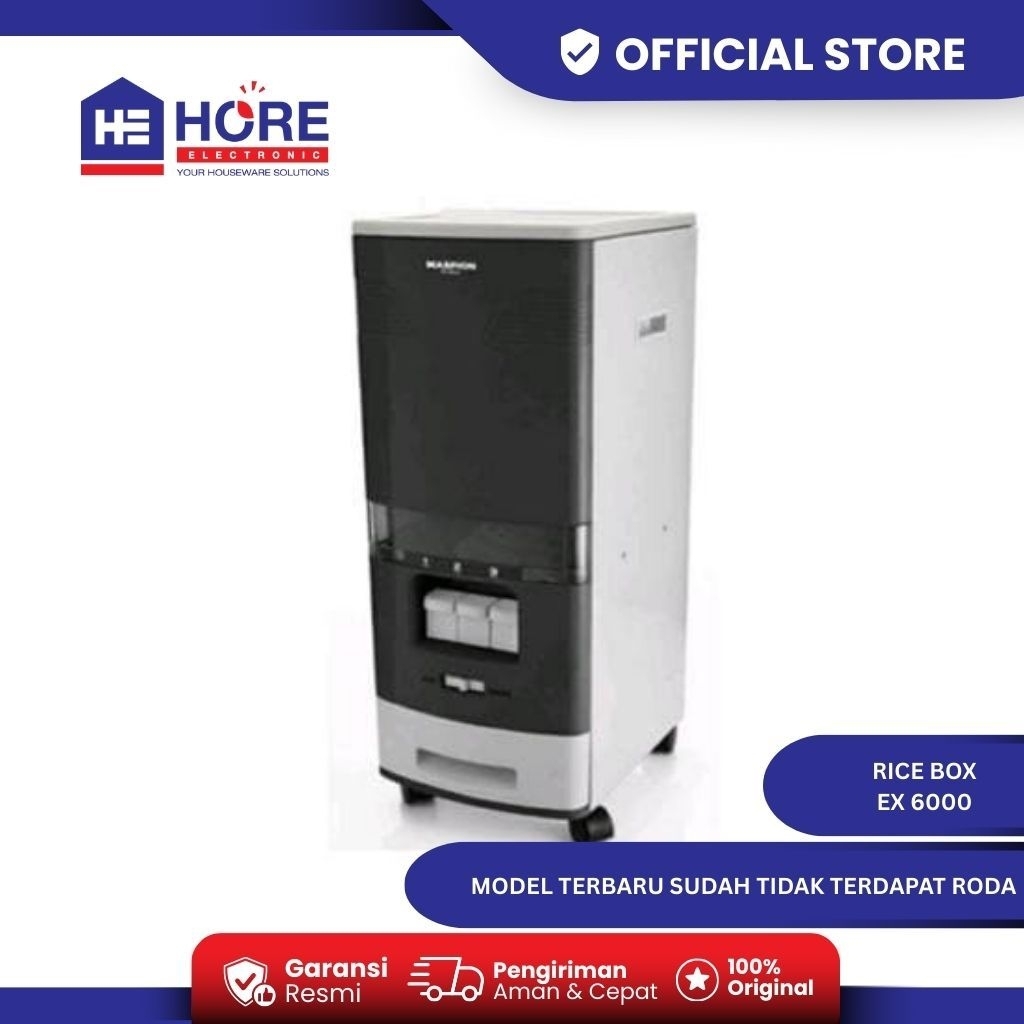 MASPION RICE BOX TEMPAT PENYIMPANAN BERAS EX 6000 KAPASITAS 60 KG