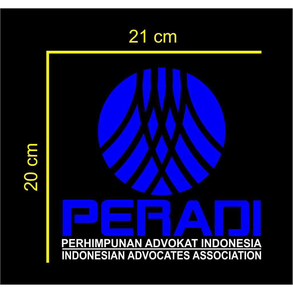 stiker cutting advokat PERADI / perhimpunan advokat Indonesia