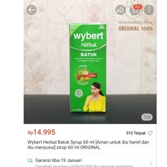 Wybert Herbal Batuk