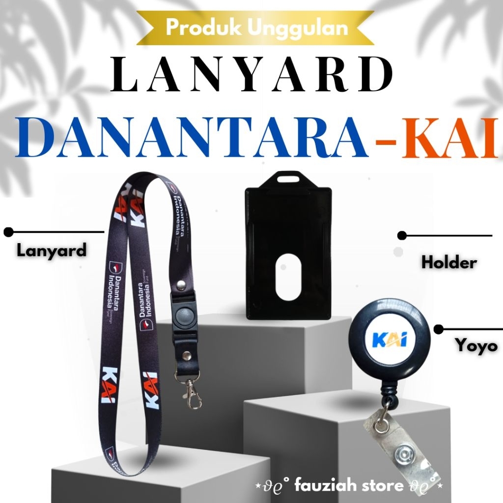 READY TALI ID CARD DANANTARA KAI / LANYARD DANANTARA KAI TERMURAH, KUALITAS PREMIUM