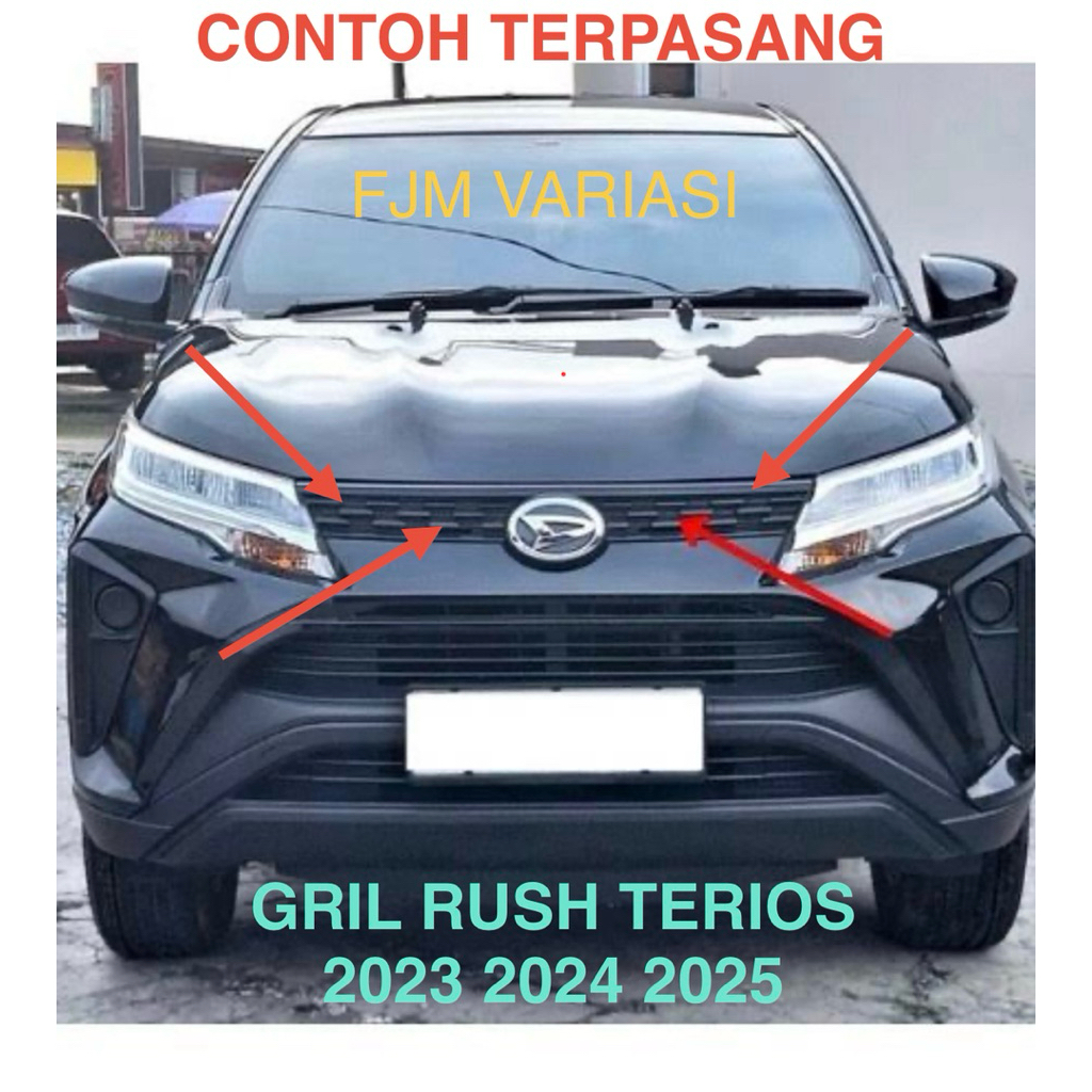 GRILL GRIL DEPAN UNIVERSAL SEMUA MOBIL TOYOTA RUSH E G TRD SPORTIVO GR DAIHATSU TERIOS R D X SPORTY 