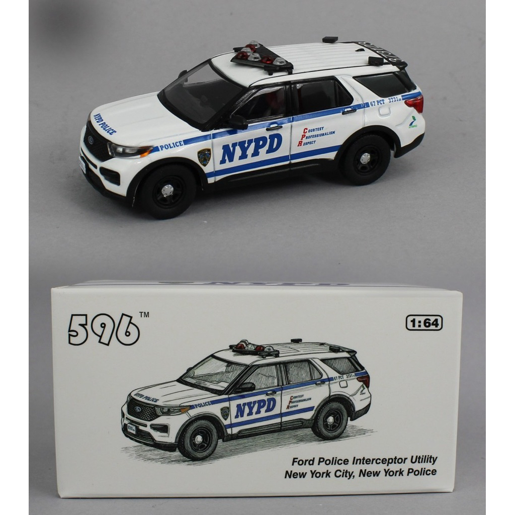 Diecast Model 596 1/64 Ford Police Interceptor Utility NYPD
