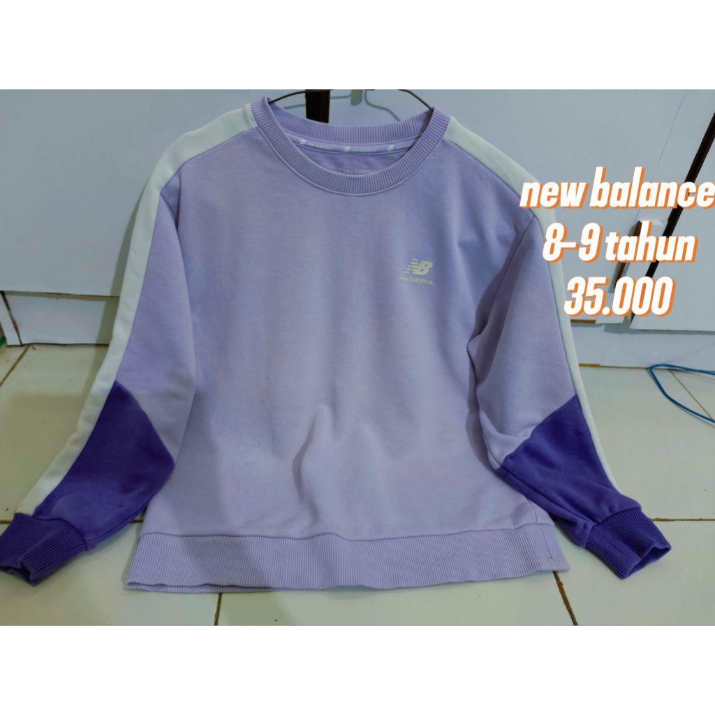crewneck anak bekas pl new balance
