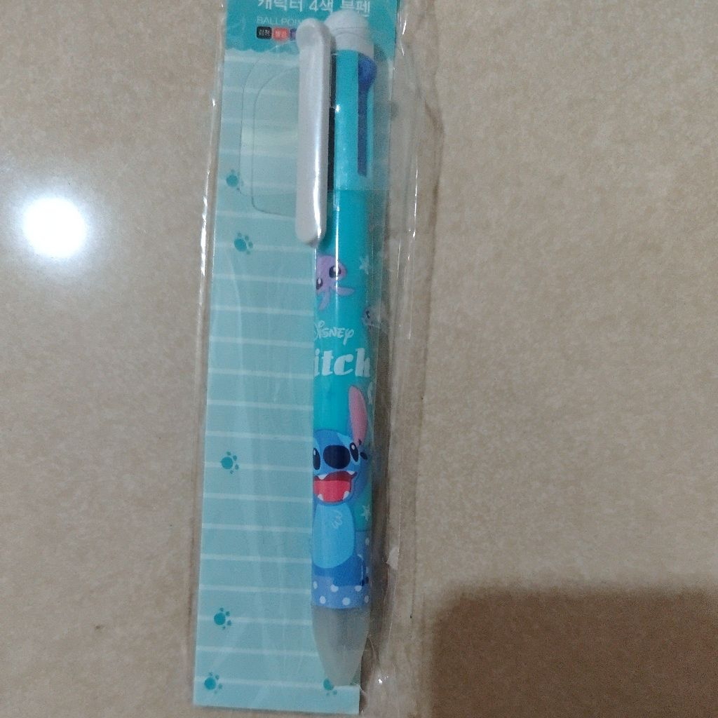 Pulpen Disney Stitch Bolpen Pena Ballpoint Disney Korea Pen 4 in 1 Official Disney Korea Murah