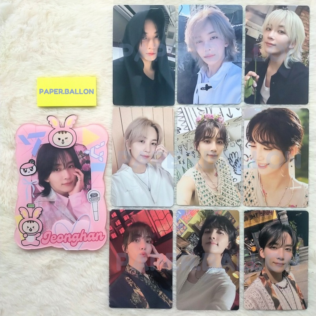 OFFICIAL PHOTOCARD SEVENTEEN JEONGHAN 17 IS RH LD M2U PASMINA SPILL THE FEELS STF LUCKY DRAW LD YZY 