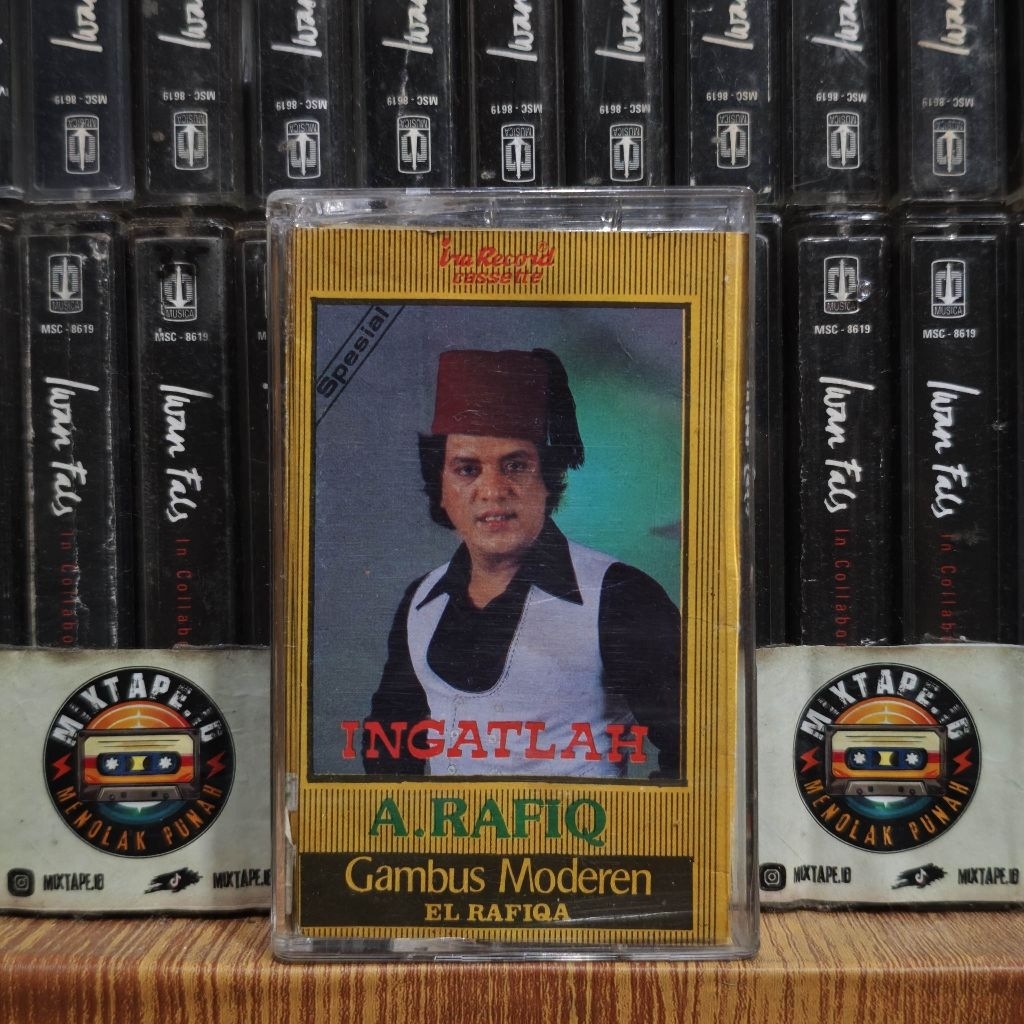 Kaset - A Rafiq - Ingatlah - Iringan O.M (Orkes Melayu) - Kaset Pita - Radio Tape - Radio - Pemutar 