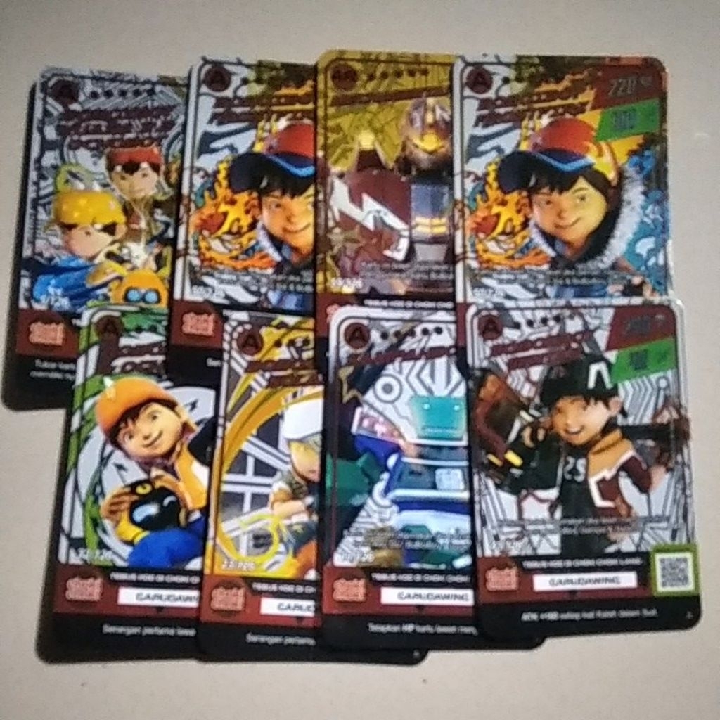 kartu choki-choki boboiboy
