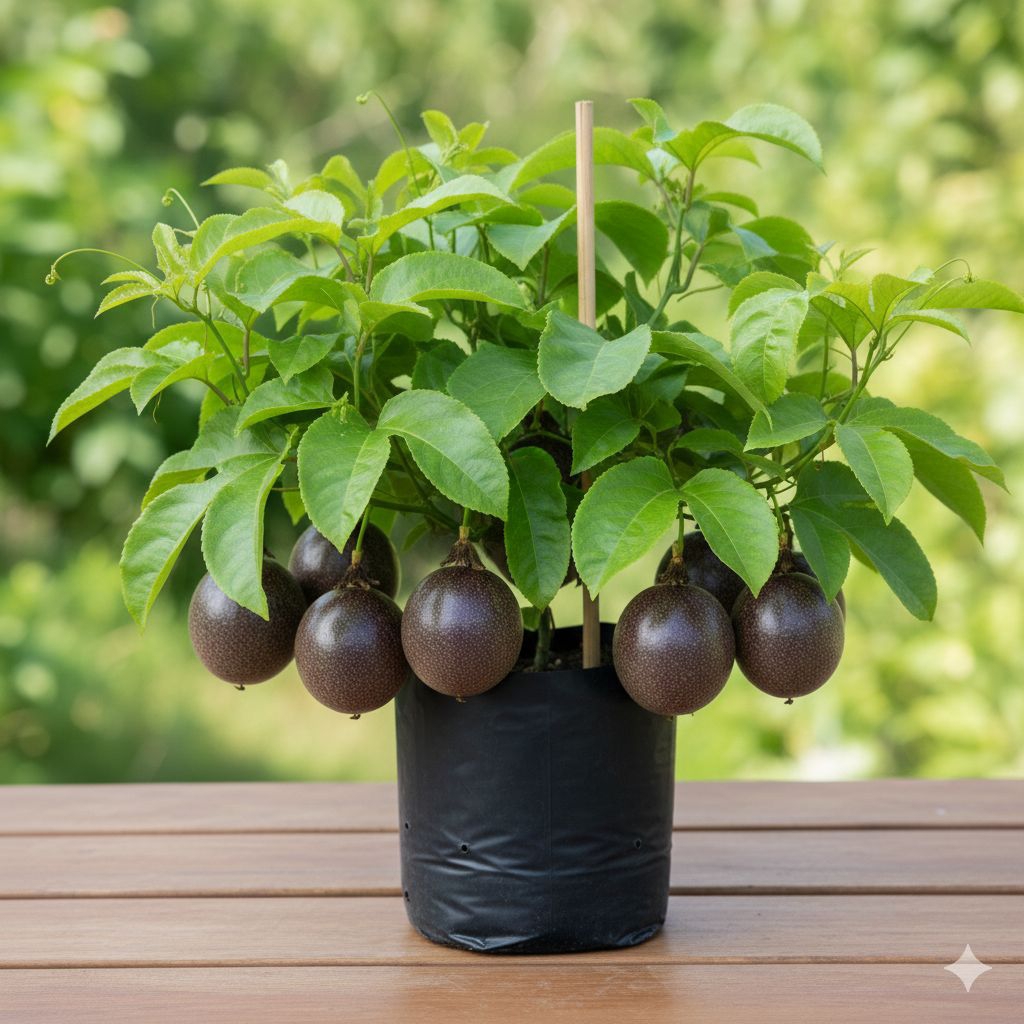 Tanaman buah markisa ungu manis dijamin berbuah berbunga / markisa manis kondisi berbuah lebat